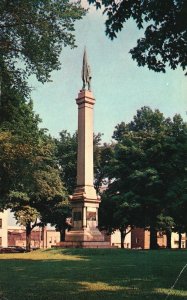 Vintage Postcard Soldiers And Sailors Monument Waukegan Illinois Cameo Greeting