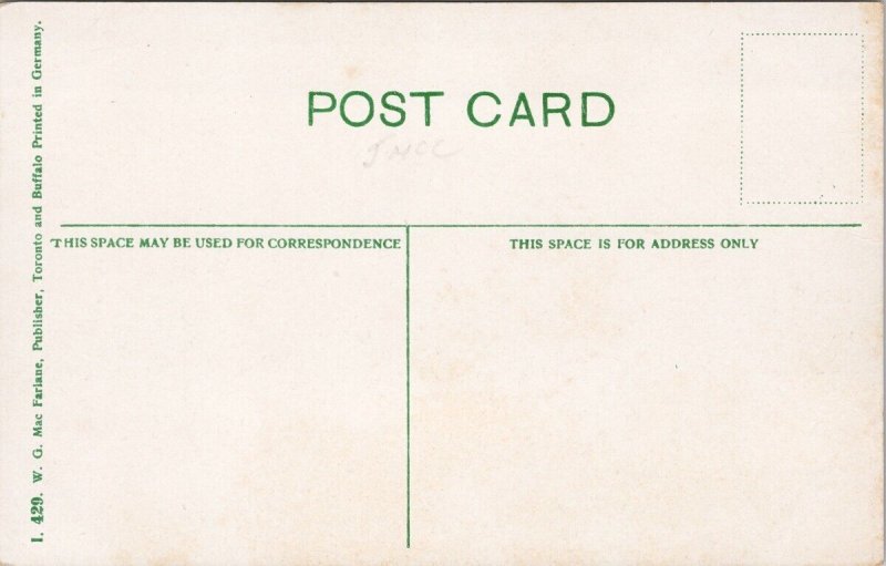 Calgary Alberta Boating on CPR Irrigation Canal #429 MacFarlane Postcard E79