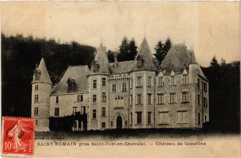 CPA St-ROMAIN pres St-JUSt-en-CHEVALET - Chateau de Genetine (510214)