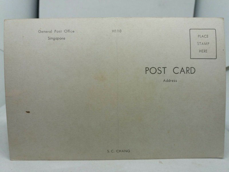 Vintage Postcard The General Post Office Singapore 1970s