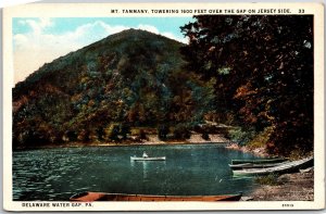 Delaware Water Gap Pennsylvania, Mt. Tammany, Towering 1600 Ft, Vintage Postcard