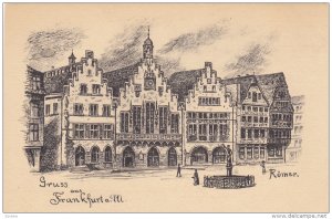Romer, Gruss Aus FRANKFURT A. MAIN (Hesse), Germany, 1900-1910s