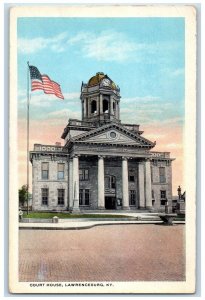 c1920 Court House Lawrenceburg Exterior Building Office Street Kentucky Postcard