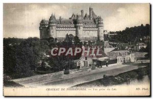 Old Postcard Pierrefonds View Lake outlet