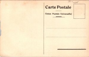 Vintage Advertising Postcard Couple in Dutch Costumes Holland-America Line