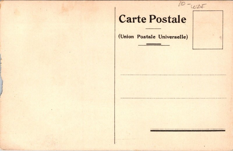 Vintage Advertising Postcard Couple in Dutch Costumes Holland-America Line