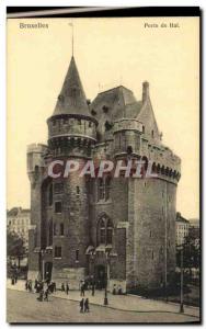Old Postcard Brussels Porte de Hal