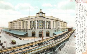 Vintage Postcard 1906 South Train Station Boston Massachusetts Pub Souvenir Card