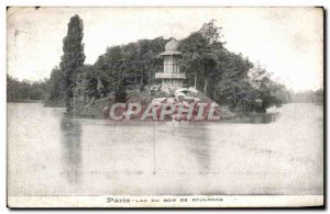 Old Postcard Paris Lac Du Bois De Boulogne