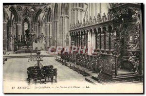 Old Postcard Bayeux Cathedral Choir and The Stalls