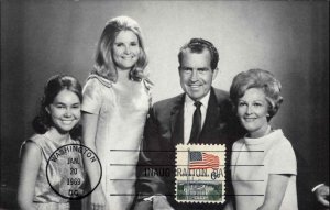 Richard Nixon Political Presidential Campaign Non-Postcard Used as Postcard