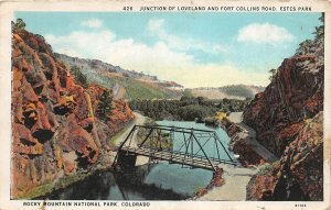 J27/ Loveland Fort Collins Colorado Postcard c1910 Bridge Estes Park  60