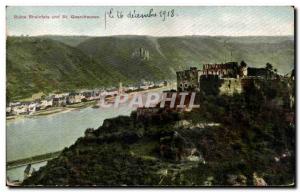 Postcard Old Ruin Rheinfels St Goar Und
