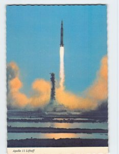 Postcard Apollo 11 Liftoff Kennedy Space Center Florida USA North America