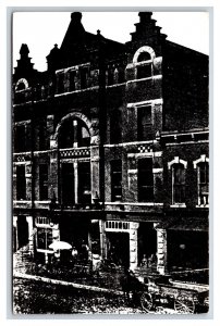 Love-Larson Opera House Fremont Nebraska NE UNP B&W Chrome Postcard R1