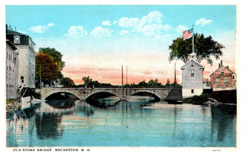 New Hampshire Rochester  Old Stone Bridge