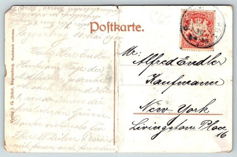 Bavarian  German   Postcard  1910