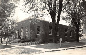 G27/ West Union Iowa RPPC Postcard c40s Post Office Building 3