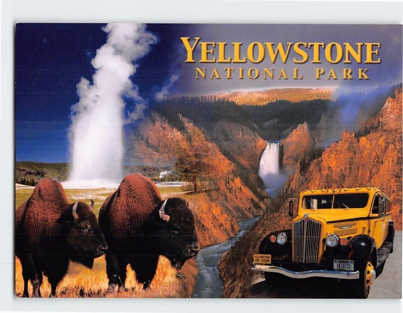 Postcard Yellowstone National Park, Wyoming