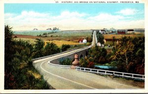 Maryland Frederick Historic Jug Bridge On National Highway 1935