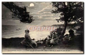 Noirmoutier island - In the Wood of the moon Claire Chain Old Postcard