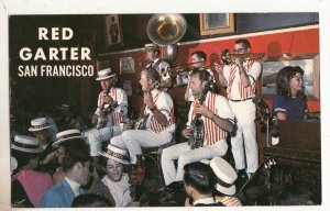 P3232 vintage postcard red carter band beer palace-night club san francisco Ca