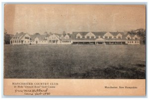 c1910 Manchester Country Club Donald Ross Golf Course Manchester NH Postcard