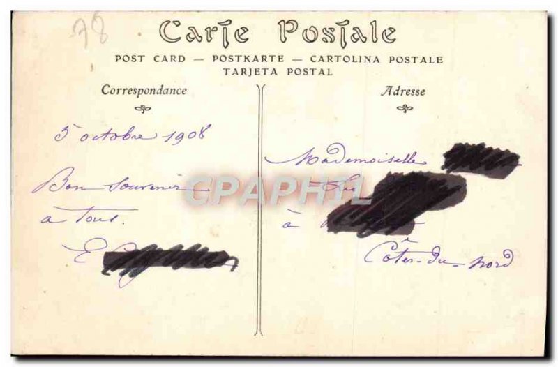 Postcard Old Saint Germain En Laye The Museum Court