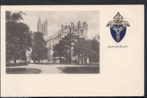 Kent Postcard - Canterbury Cathedral With Crest  RS9