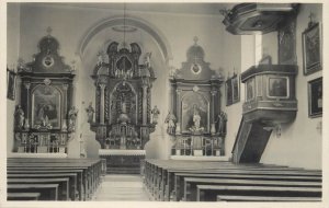 Germany Bach a. d. Donau church interior photo postcard