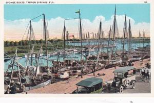 Florida Tarpon Springs Sponge Boats At The Dock