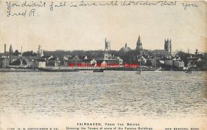 4 Postcards, Fairhaven, Massachusetts, Various Scenes