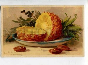 3120538 ANANAS on Plate by C. KLEIN vintage GOM 1253 PC