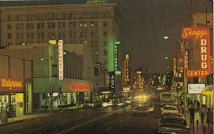 ALBUQUERQUE , New Mexico , 1950-60s ; Downtown Street at Night