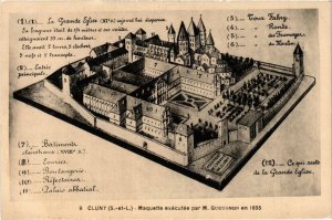 CPA CLUNY Maquette exécutée par M.GUEUGNON (649783)