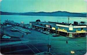 Postcard ID Coeur D'alene Templin's Waterfront Restaurant Motor Lodge 1960s K72