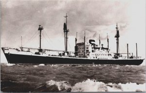 MV Zuiderkerk NV Nederlandse Tank en Paketvaart Mij Ship Vintage RPPC C185