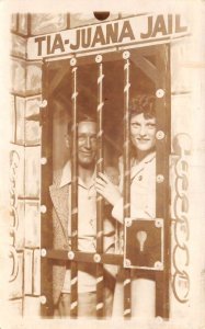 Tijuana Mexico Tia-Juana Jail Tourist Studio  Real Photo Postcard AA69357