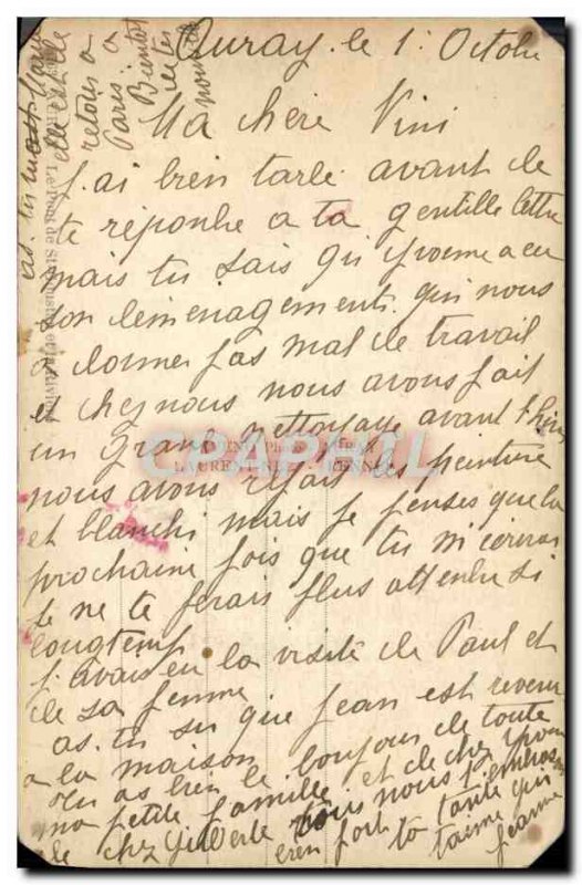 Postcard Old Bridge St Goustan Auray and the river