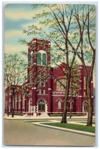 1946 Irving Park Lutheran Belle Plaine Harding Church Chicago Illinois Postcard 