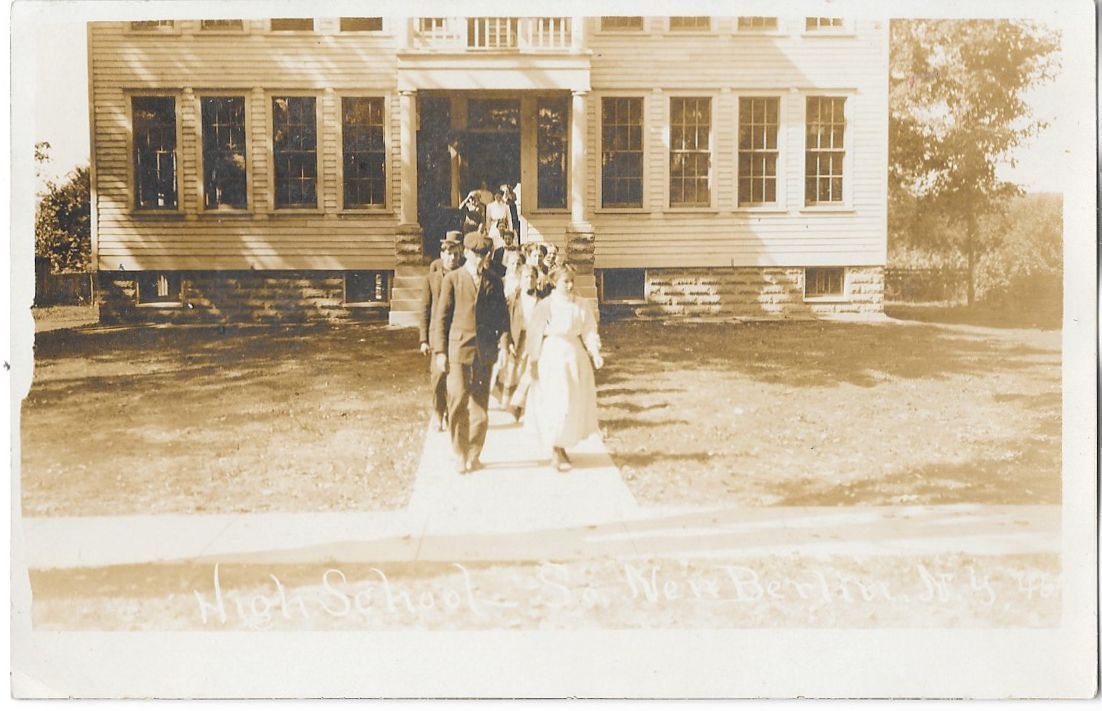RPPC High School Students So. New Berlin NY Real Photo Postcard