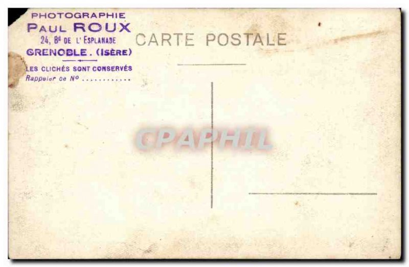 Grenoble PHOTO CARD Military (militaria) Photographer Paul Roux Bd of & # 39e...