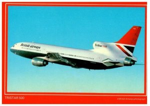 British Airways Tristar 500 Airplane Postcard