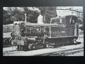 Isle of Man Railway ENGINE No.5 MONA AT DOUGLAS 1939 c1980's Postcard