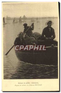 Old Postcard Back fishing d & # 39apres Table Etienne Bouille