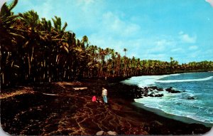 Hawaii Big Island Kalapana Black Sands Beach