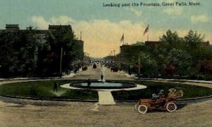 Past the Fountain in Great Falls, Montana