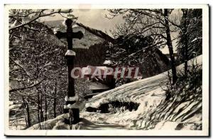 Modern Postcard Abundance Calvary l & # 39abbaye and advanced Fremoux winter