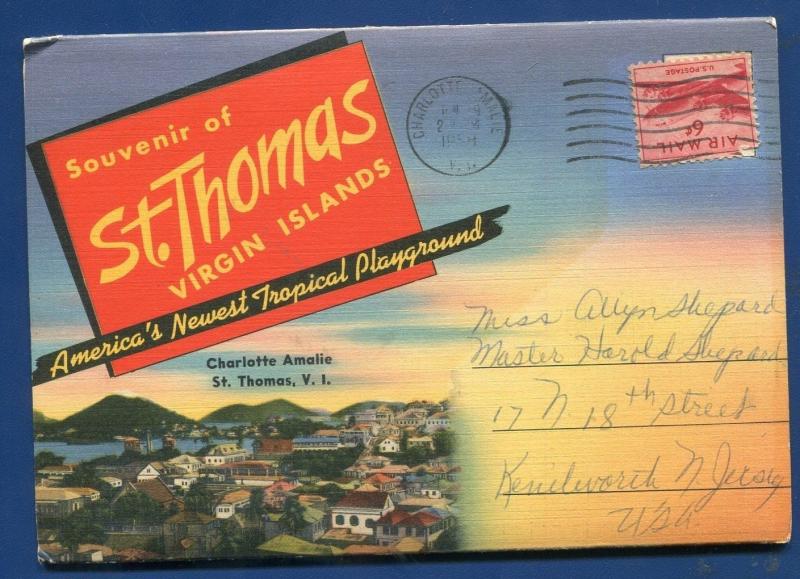 St Thomas Virgin Islands Caribbean souvenir postcard folder #2