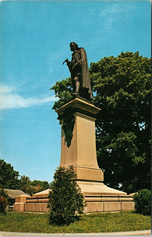 Scenic Robert Treat Paine Monument Taunton Massachusetts MA Postcard Unused UNP 